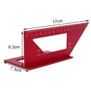 2X(Red Guide Ruler Scriber Circular Saw Guide Electric Cutting Machine Trip