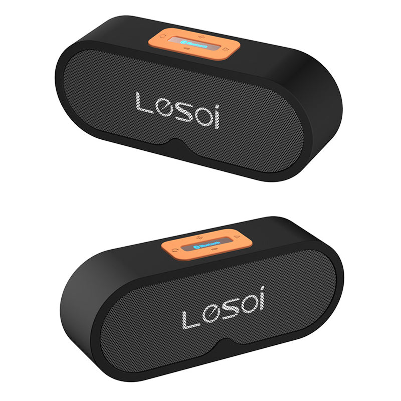 Lesoi F1 Portable Wireless bluetooth Speaker Double Drivers Outdoors TF Card Aux in Speaker