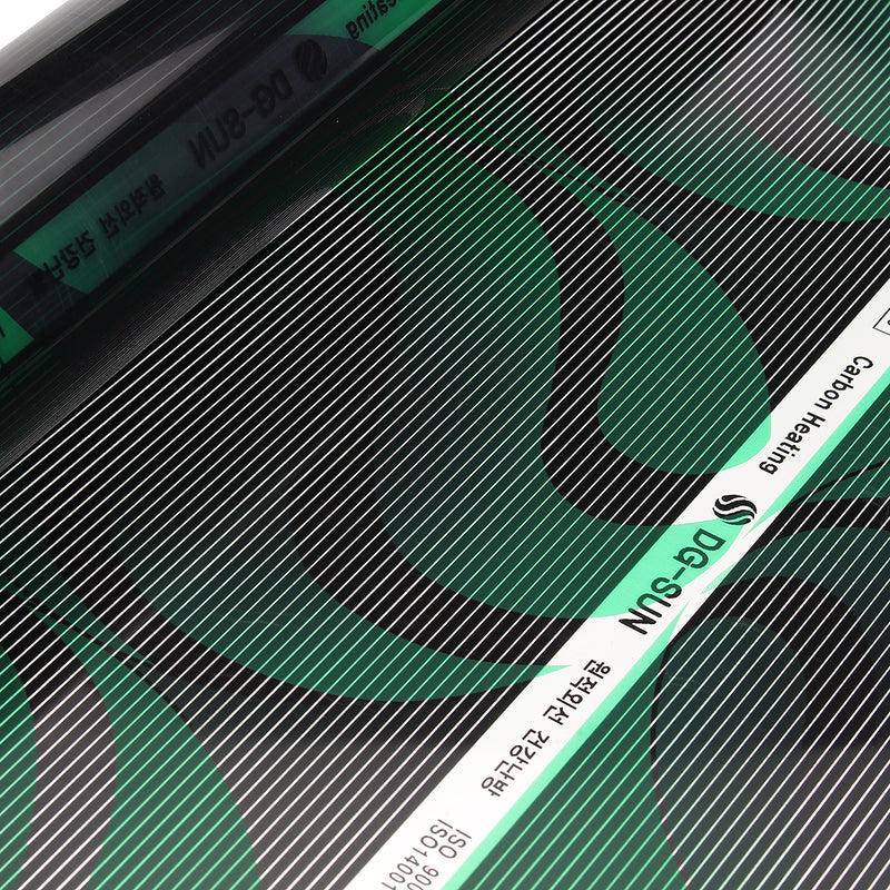 50cm 0.5M/1M/2M/3M 220V Far Infrared Floor Heating Film Crystal Carbon Fiber Vinyl Film Underfloor Heating