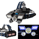 XANES TM-G20 1600LM L2+T6+Patch White/Red Blue Light Adjustable Headlamp USB Rechargeable Waterproof Outdoor Camping Hiking Cycling Fishing Lights Headlights