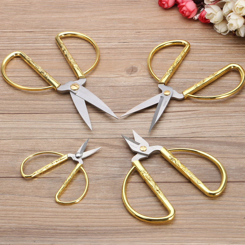 4 Modes Stainless Steel Gold Multifunctional Scissors Indoor Outdoor Fishing Scissors Tool