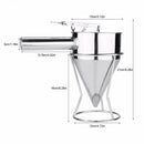 Stainless Steel Batter Pancake Ball Dispenser Cake Cupcake Dough Dispenser
