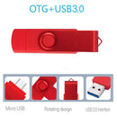 64Gb Colorful Usb 3.0 Flash Drive Otg Pendrive Micro-Usb Stick External Sto T4R1