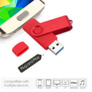 64Gb Colorful Usb 3.0 Flash Drive Otg Pendrive Micro-Usb Stick External Sto T4R1