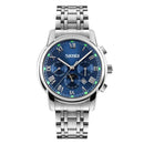 SKMEI 9121 Casual Men Quartz Watch Luxury Stainless Steel Strap Date Display Bussiness Watch