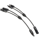 2Pcs 30A 40cm Y-Type AWG12 MC4 Solar Panel Cable Connector Wire Branch IP67 4mm