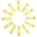 1 Box 12pcs Animals Insects Plants Flowers Plastic Prepared Microscope Slides