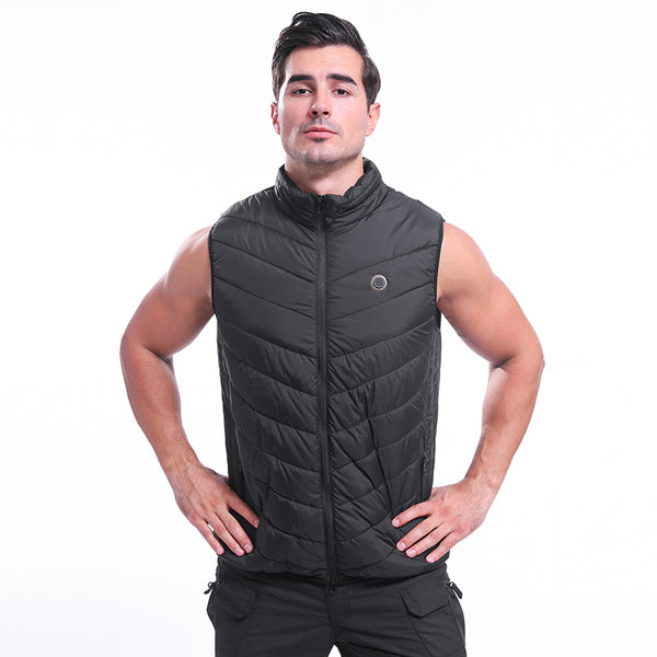 Electric Battery Heating USB Warm Up Vest Heated Winter Jacket Men 3 Temp Adjust