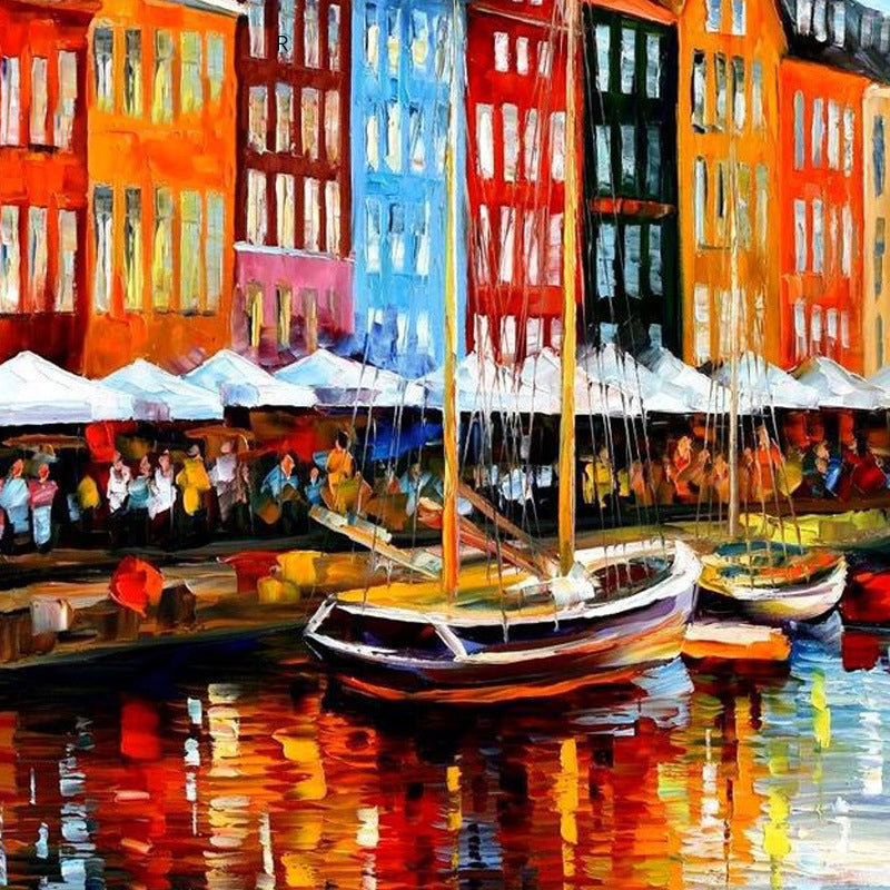 H&B HB-AJ09 9 Pcs Toning Scrapers Stainless Steel Painting Scraper Spatula Wood Handle Art Supplies for Artist Canvas Oil Paint Pigment Mixing Palettes Tools