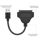 2X(Sata To Usb 3.0 Adapter, Usb 3.0 To Sata for 2.5 Inch Sata Ssd/Hdd Drive