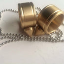 Self-defense Finger Ring Pendant Keychain Multifunction Outdoor Survival Tool EDC Tactical Brass