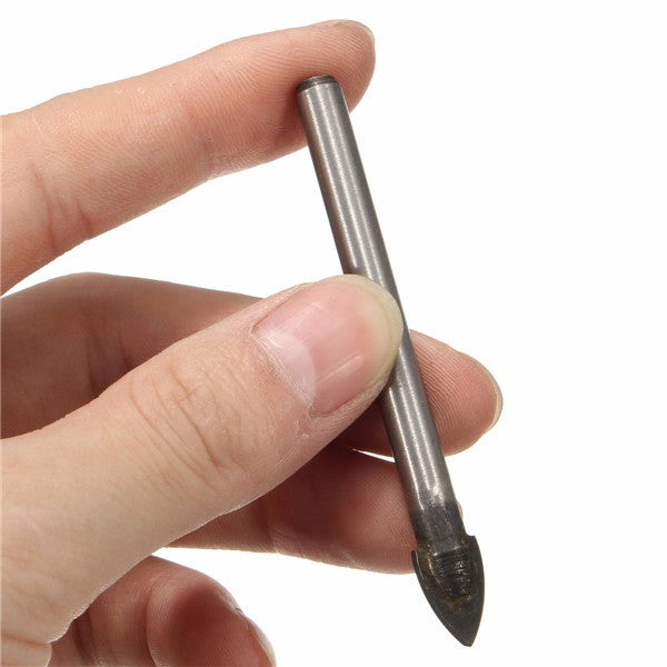 4pcs 4/6/8/10mm Spear Head Drill Bits Tungsten Carbide Tile Glass Drill Bit