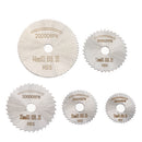 Drillpro 6pcs HSS Circular Saw Blade Set with 3.2mm 6mm  Extension Rod Shank for Rotary Tools
