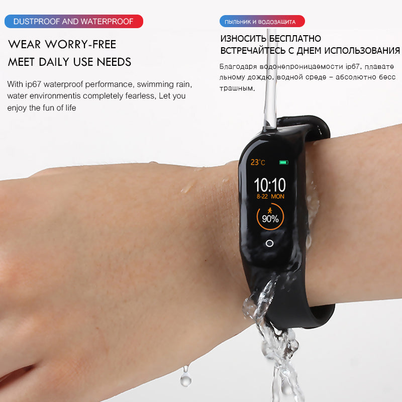 M4 Smart Band Wristband Health Heart Rate Blood Pressure Health Rate Monito Z7G5