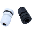200Pcs Waterproof Pg7 Cable Gland Connector Plastic Adjustable M12 Thread C