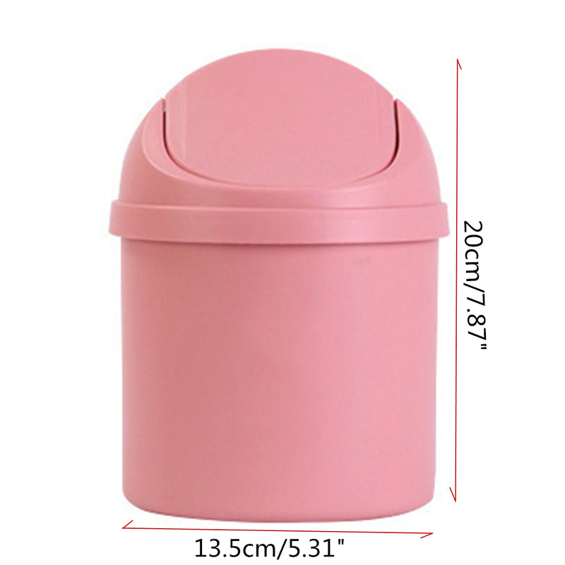 Mini Waste Bin Desktop Garbage Basket Home Table Trash Can Dustbin Container