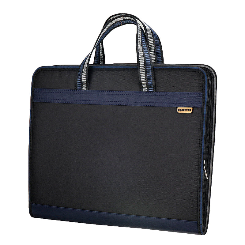Kobest F6116 Oxford Cloth Multilayer Folder Student Paper Clamp Classification Office Information File Bag