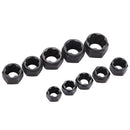 10Pcs Damaged Nut Bolt Remover Stud Extractor Set (#1-#10) Metric Broken Bo