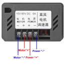2X(12V 24V 36V 48V 6A Dc Motor Speed Controller Adjustable Reducer Control