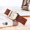 SK K0080 Rectangle Women Wrist Watch Casual Style Leather Strap Quartz Watches