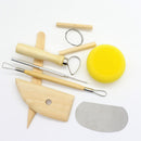 2X(15Pcs Pottery Tools Set Polymer Clay Handle Tool Soft Clay Mold Diy Carv