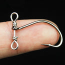 20Pcs/Set 2.5Cm 0.4G Crank Fishing Hook High Carbon Steel Sharpen Soft Bait