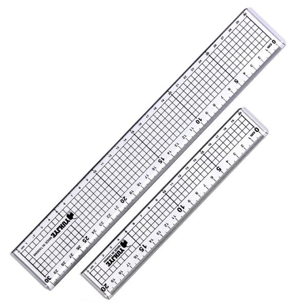 Yujie 20CM And 30cm Cutting Straight Ruler Anti-Cutting Rules Regular Rules Collage Rules 2 in 1