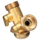 3/4 " Brass Garden Irrigation 2 Way Y Shape Adapter Splitter Hose Pipe Tap Connector