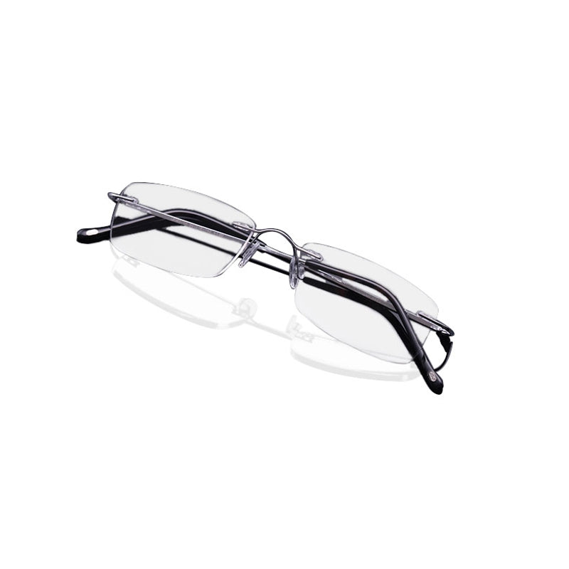 LianSanTitanium Portable Anti-fatigue Reading Glasses Frameless Resin Alloy Presbyopic Glass L8085
