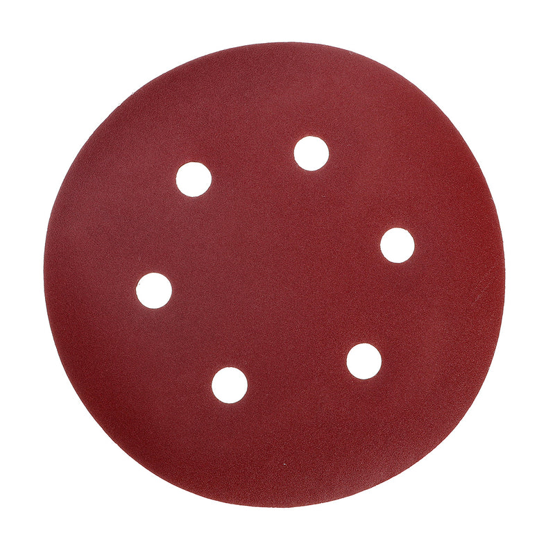 50pcs 150mm 6 Holes Sanding Disc 40-800 Grit Sand Paper Abrasive Tool