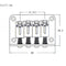 Hard Tail 4 String Guitar Bass Electric Ukulele Bridge Four-String Guitar B