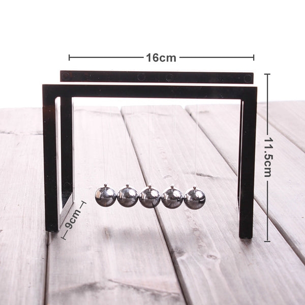 Newton Balls Cradle Balance Ball Newtons Pendulum Ornaments Home Decoration E8O1