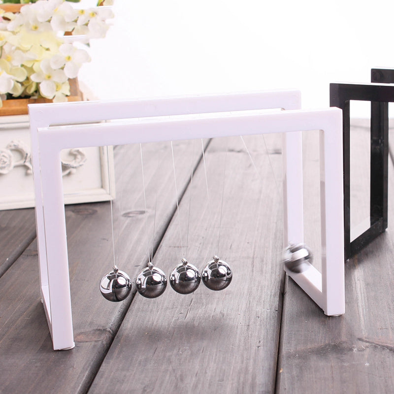 Newton Balls Cradle Balance Ball Newtons Pendulum Ornaments Home Decoration E8O1