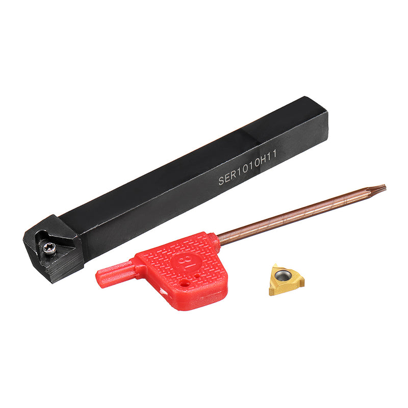 SER1010H11 Turning Tool Holder Threading Lathe Boring Bar with 11ER A60 Carbide Insert