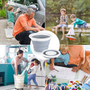 Foldable Wash Bucket Creative Plastic Portable Kitchen Bathroom Camping Car