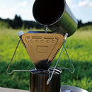2Pcs Coffee Filter Holder Stainless Steel Compact Folding Portable Coffee F