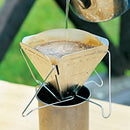 2Pcs Coffee Filter Holder Stainless Steel Compact Folding Portable Coffee F