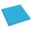 B-Type Blue 3D Printing Pen Drawing Tools Silicone Design Mat with Basic Template + 2pcs Insulation Silicone Finger Caps Kit