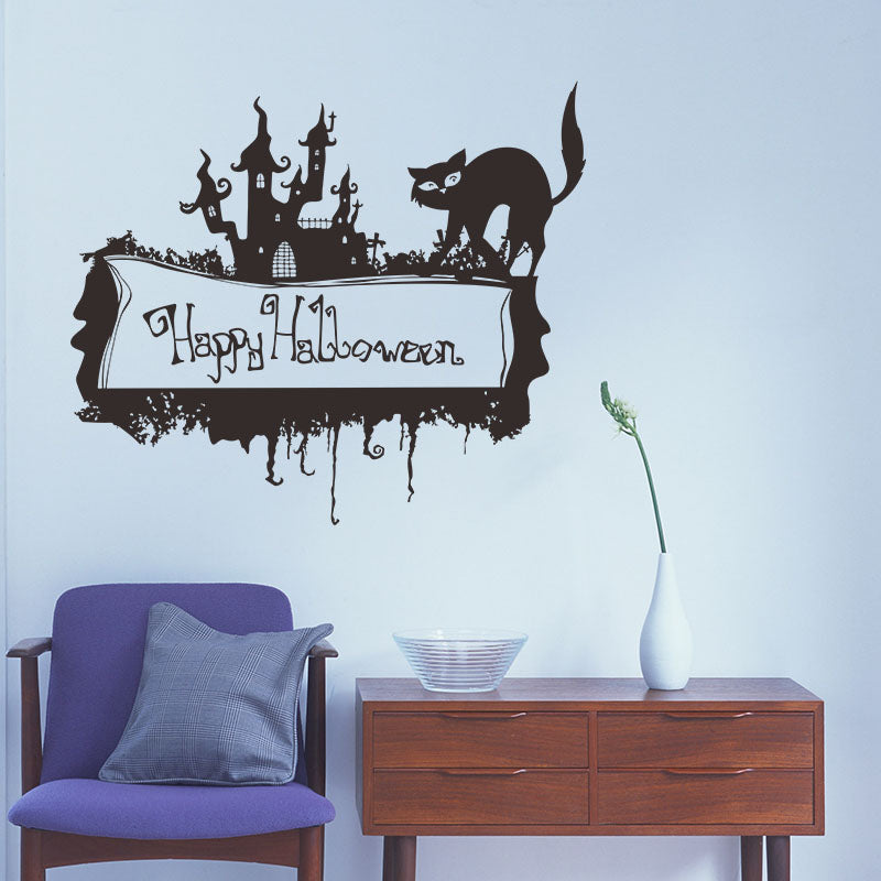 Miico FX3032 Halloween Sticker Creative Wall Sticker Removable For Bedroom Living Room Decoration