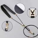Adjustable Saxophone Shoulder Strap Leather Neck Strap Hang Neck Shoulder A