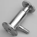 304 Stainless Steel Sanitary Sampling Valve 50.5Mm Ferrule Od Fit 1/2inch 1
