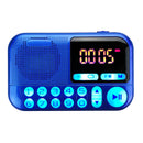 Portable FM Radio Digital Display Dual Voice Coil Speaker TF Card Music Player