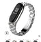Mijobs Replacement Strap Metal Screwless Stainless Steel Wristband for Mi Band 3