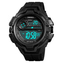 SKMEI 1383 Fashion Calendar Stopwatch Luminous Display Digital Watch 50M Waterproof Sport Watch