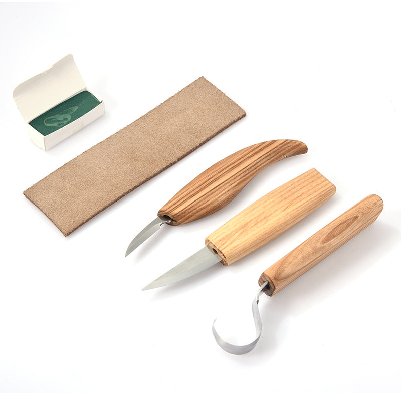 6pcs Woodcarving Cutter Set DIY Hand Chisel Wood Carving Tool Chip Cutter with Cut-proof Gloves Craft