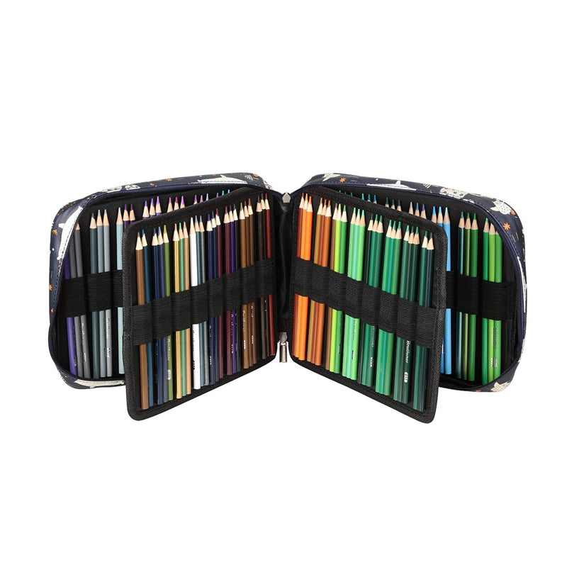 Large Capacity Coloured Pencils Case for 150 Pencils Pen Markers Multi-Laye K7X9
