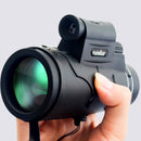 IPRee 12X50 Monocular Waterproof Optic HD Telescope Day Night Vision With Compass Light