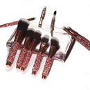 10Pcs/Set Diamond Makeup Brushes Kit Women Make Up Tool Blending Contour Fo