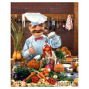 5D Diy Diamond Painting Full Round Drill Cartoon Chef Embroidery Cross Stit