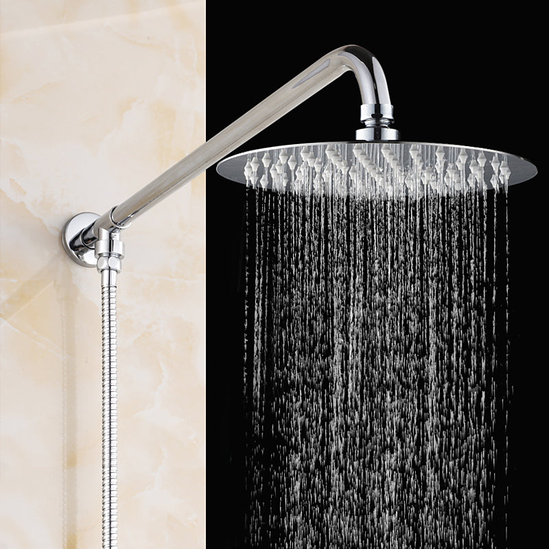 360 6 Inch Round Stainless Steel Ultra Thin Rainfall Shower Head Bathroom Sprayer